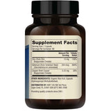 Tabla nutricional del suplemento Dr. Mercola Zinc Más Selenio 90 cápsulas