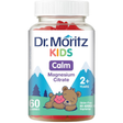 Dr. Moritz citrato de magnesio para niños, frasco de 60 gomitas sabor frambuesa