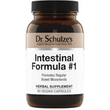 Frasco de suplemento Dr. Schulze's Intestinal Formula #1 90 Cápsulas Veganas