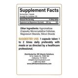 Panel de información del suplemento de Dr Vitamin Solutions Magnesio glicinato, con datos de porción e ingredientes