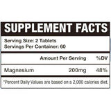 Etiqueta del suplemento DRZIHO OCH con información nutricional y contenido de magnesio por porción