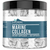 Frasco de suplemento Earthborn Elements Colágeno Marino 200 cápsulas