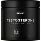 Frasco de suplemento ELMNT Complejo de Soporte de Testosterona 90 cápsulas