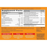 Tabla nutricional del suplemento Emergen-C Vitamina C Super Orange 1000 mg 30 paquetes