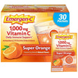 Caja de suplemento Emergen-C Vitamina C Super Orange 1000 mg 30 paquetes