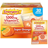Caja de suplemento Emergen-C Vitamina C Super Orange 1000 mg 30 paquetes
