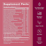 Tabla nutricional del suplemento EU Natural Prenatal Glow 60 capsulas