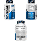 Etiqueta de Evlution Nutrition LeanMode con información del suplemento, ingredientes y modo de uso.