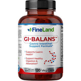 Frasco de suplemento FineLand GI-Balans 120 cápsulas veganas