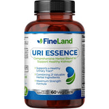 Frasco de suplemento Fineland Uri Essence 60 cápsulas