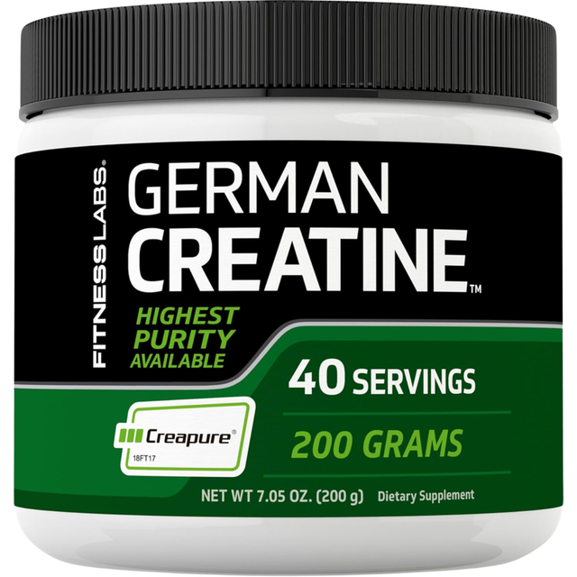 Fitness Labs creatina monohidrato Creapure en polvo, presentación de 200 g