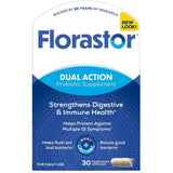 Frasco de suplemento Florastor Saccharomyces Boulardii 500 mg 30 cápsulas