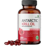 Frasco de suplemento Futurebiotics Aceite de Krill Antártico 1000 mg 180 cápsulas blandas