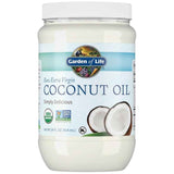 Frasco de suplemento Garden of Life Aceite de Coco Extra Virgen 414 ml
