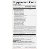 Tabla nutricional Garden of Life Immune Biotic 40+ con vitamina D3 y 25 mil millones de UFC