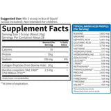 Tabla nutricional del suplemento Garden of Life Péptidos de Colágeno 1.23 lbs