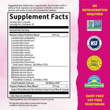 Información del suplemento de Garden of Life Dr. Formulated probióticos para mujeres con 16 cepas y mezcla prebiótica
