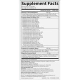 Tabla Supplement Facts Garden of Life Radiance Biotic 40+ - porción de 2 cápsulas