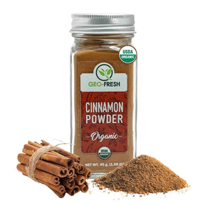 Frasco de Geo-Fresh Canela Orgánica en Polvo 45 g