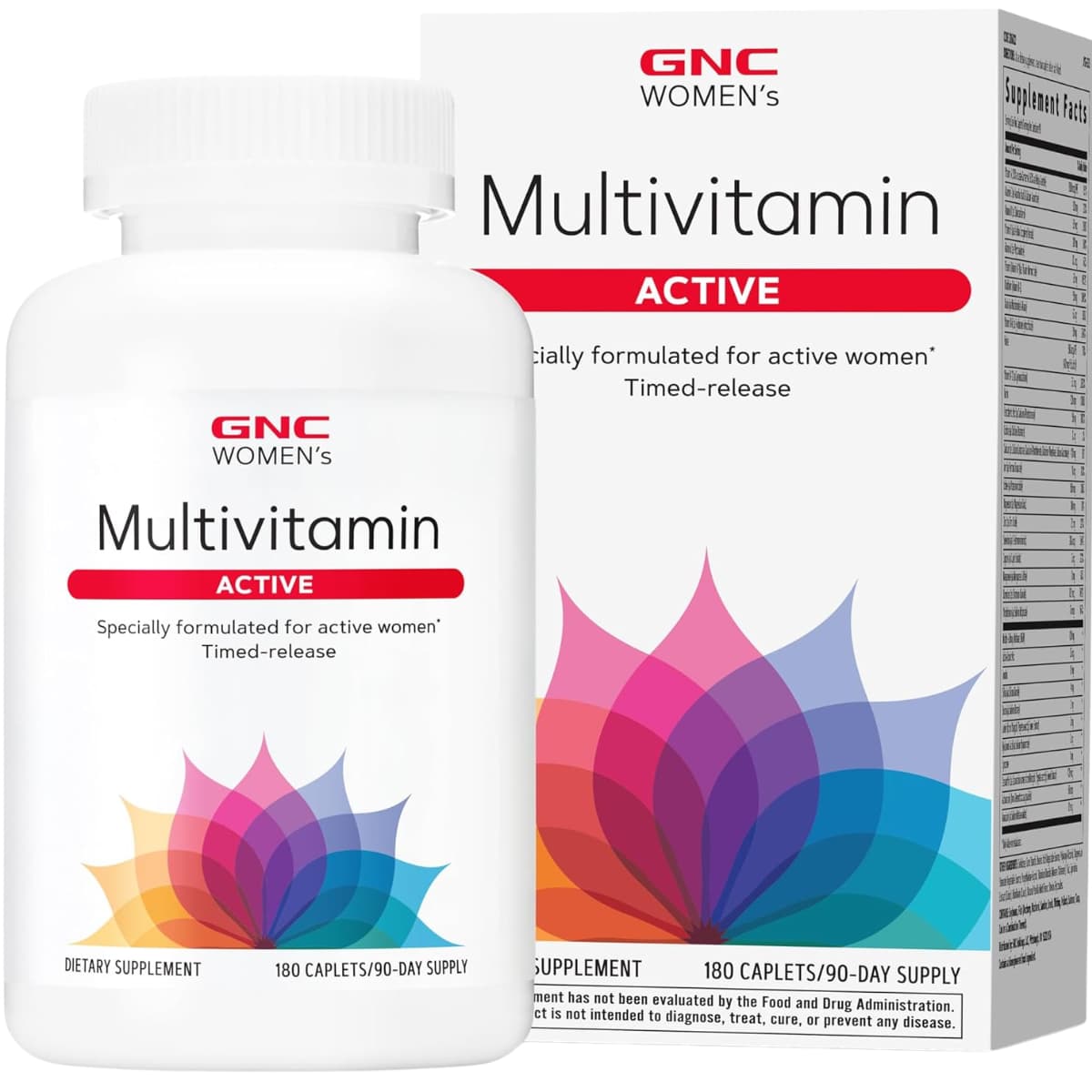 GNC Active multivitamínico para mujeres en tabletas, presentación de 180 tabletas