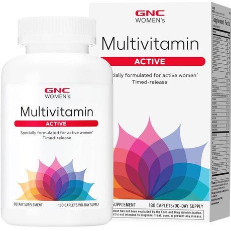 GNC Active multivitamínico para mujeres en tabletas, presentación de 180 tabletas