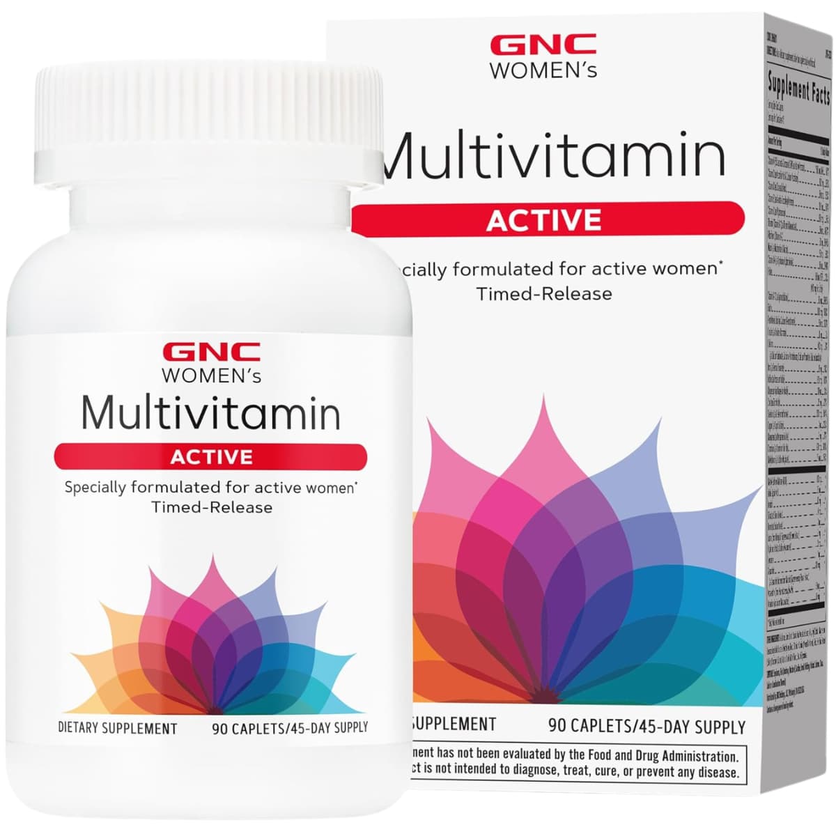 GNC Active multivitamínico para mujeres en tabletas, presentación de 90 tabletas