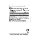 Panel de información del suplemento de GNC aspartato de potasio y magnesio 250 mg, 120 cápsulas.