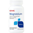 Frasco frontal de GNC magnesio 250 mg, presentación de 90 tabletas