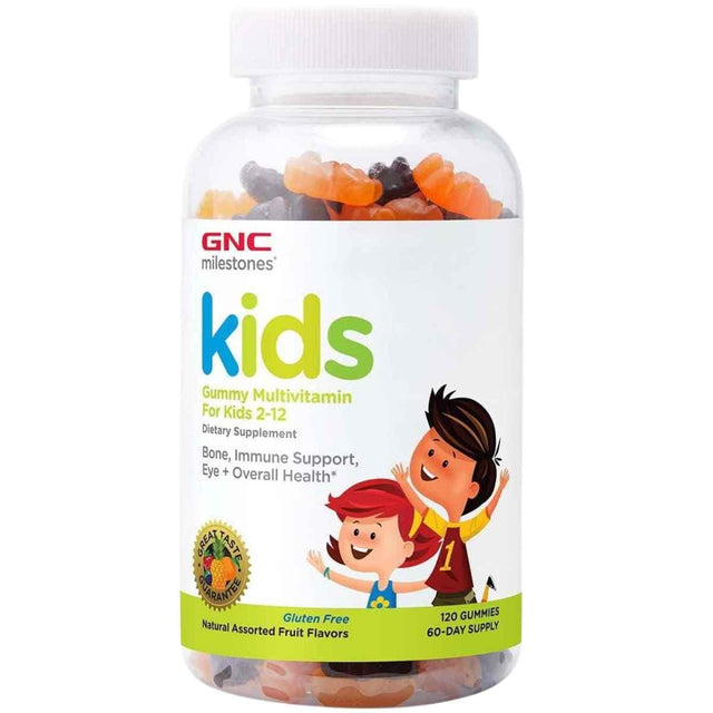 Frasco de suplemento GNC Multivitamínico para Niños 120 gomitas