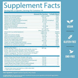 Tabla nutricional del suplemento GoBiotix Multivitamínico Postnatal 60 cápsulas vegetales