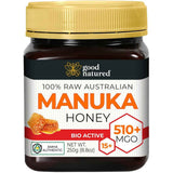 Frasco de Miel de Manuka Cruda Australiana Good Natured 510+ MGO 250 g