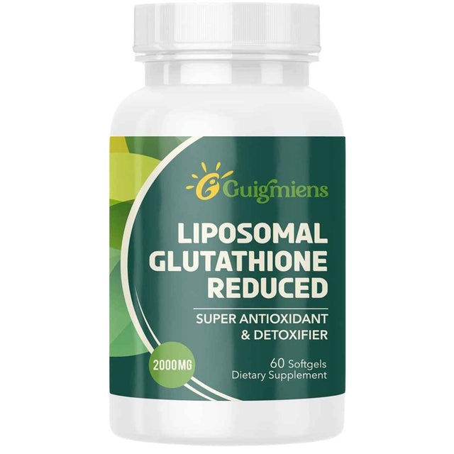 Frasco de suplemento Guigmiens L-Glutatión Liposomal 1500 mg 60 Cápsulas Blandas