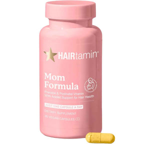 Frasco de suplemento HAIRtamin Mom Formula 30 cápsulas