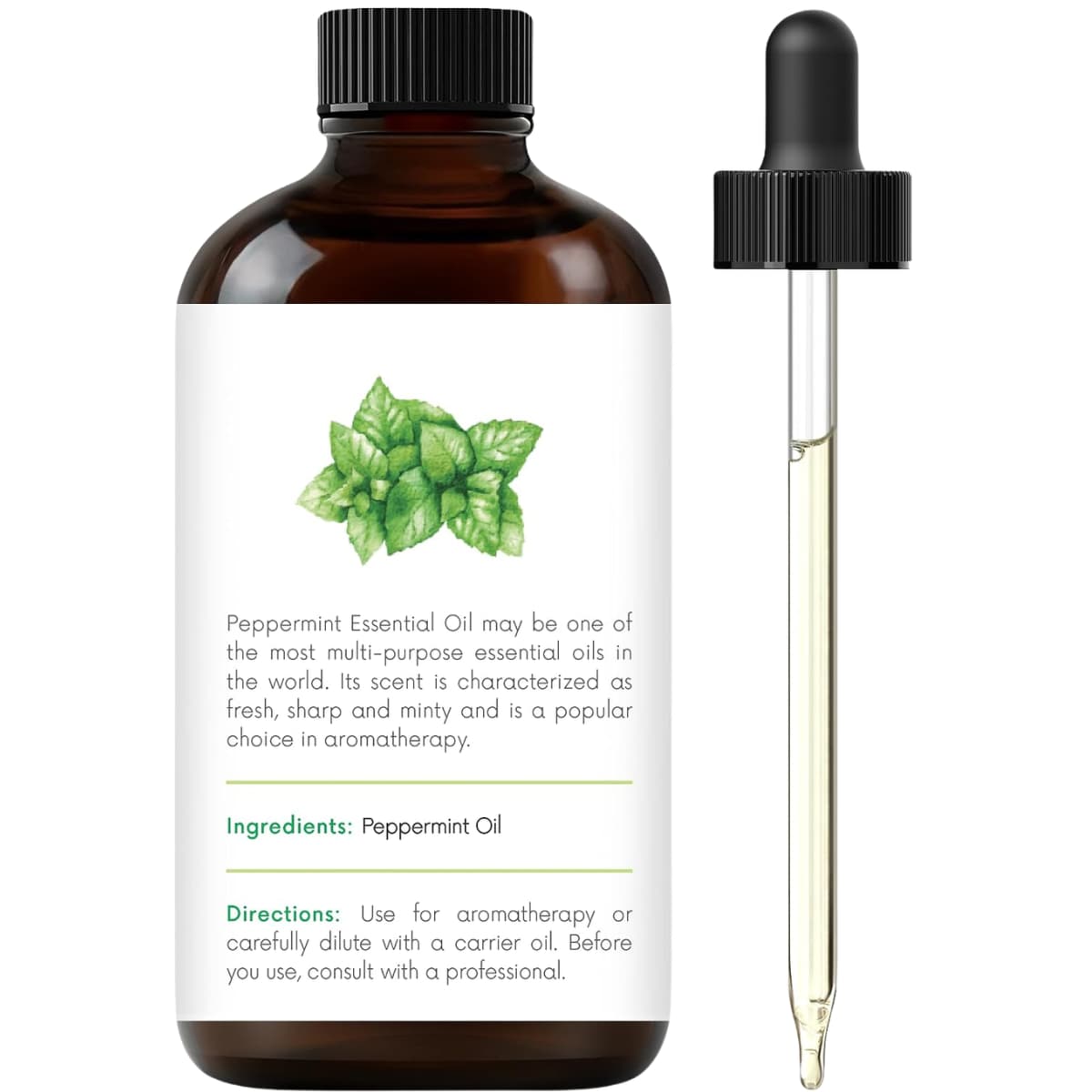 Etiqueta posterior de Handcraft Blends aceite esencial de menta de 30 ml