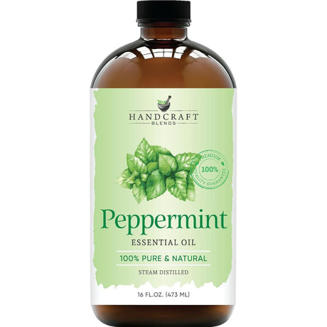 Frasco frontal de Handcraft Blends aceite esencial de menta de 473 ml