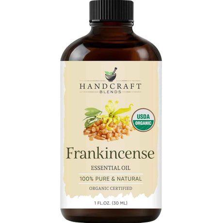 Frasco de Aceite Esencial de Incienso Orgánico Handcraft Blends 30 mL en gotas