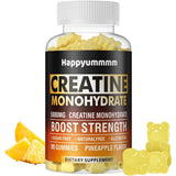 Happyummmm Monohidrato de Creatina 5000 mg - Sabor Piña - 90 Gomitas - Haz Tu Pedido