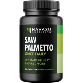Havasu Nutrition saw palmetto 500 mg, frasco de 100 cápsulas