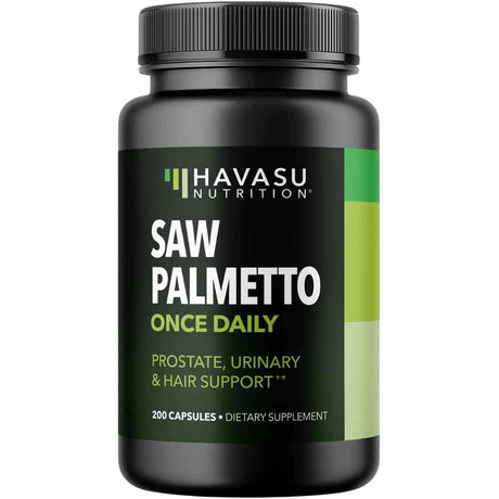 Havasu Nutrition saw palmetto 500 mg, frasco de 200 cápsulas