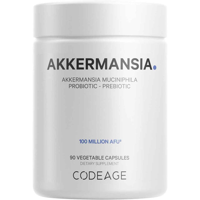 Codeage  Akkermansia Probiótico 100 Mil Millones CFU - 90 Cápsulas Vegetales - Haz Tu Pedido