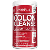 Frasco de suplemento Health Plus Cáscara de Psyllium polvo 12 oz (340 g)