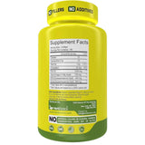 Etiqueta con tabla de suplemento de Herbtonics Omega-3X aceite de pescado Omega 3