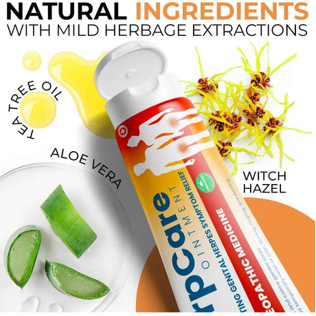 Imagen promocional de ingredientes de HerpCare ungüento tópico