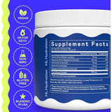 Tabla nutricional del suplemento Hi-Lyte K1000 Electrolitos sin sabor 50 porciones