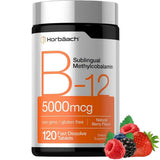 Horbaach Vitamina B12 Metilcobalamina 5000 mcg 120 tabletas