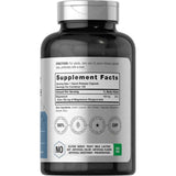Etiqueta posterior de Horbäach bisglicinato de magnesio con Supplement Facts y modo de uso