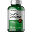 Frasco de suplemento Horbäach Canela de Ceilán 6000 mg 150 Cápsulas