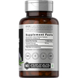 Tabla nutricional del suplemento Horbaach Carbón Activado 780 mg 120 cápsulas