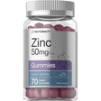 Frasco de suplemento Horbäach Citrato de Zinc 50 mg 70 gomitas