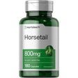 Frasco de suplemento Horbäach Cola de Caballo 800 mg 180 cápsulas